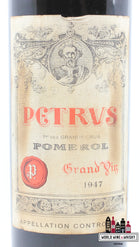 Chateau Petrus 1947 (100 Parker Points) - WORLD WINE WHISKY 