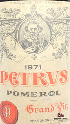 Chateau Petrus 1971 - WORLD WINE WHISKY 
