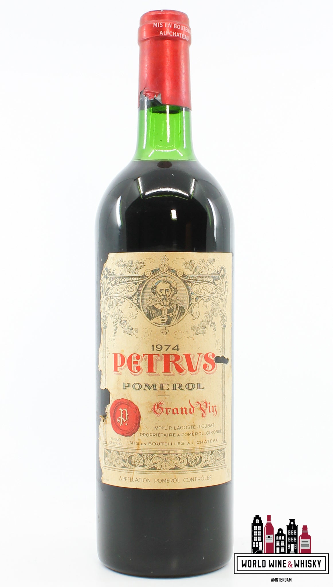Chateau Petrus 1974 - WORLD WINE WHISKY 