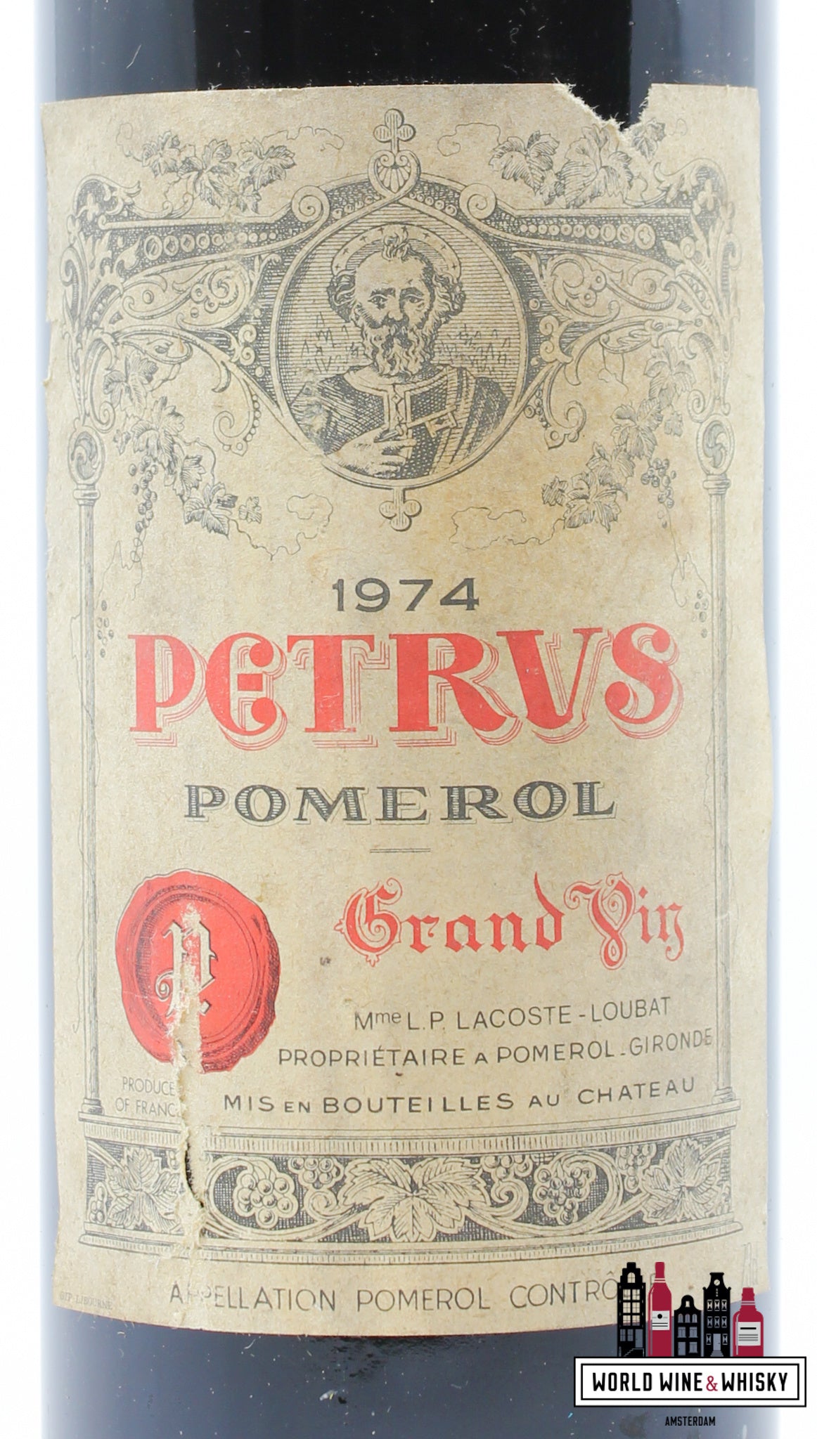 Chateau Petrus 1974 - WORLD WINE WHISKY 