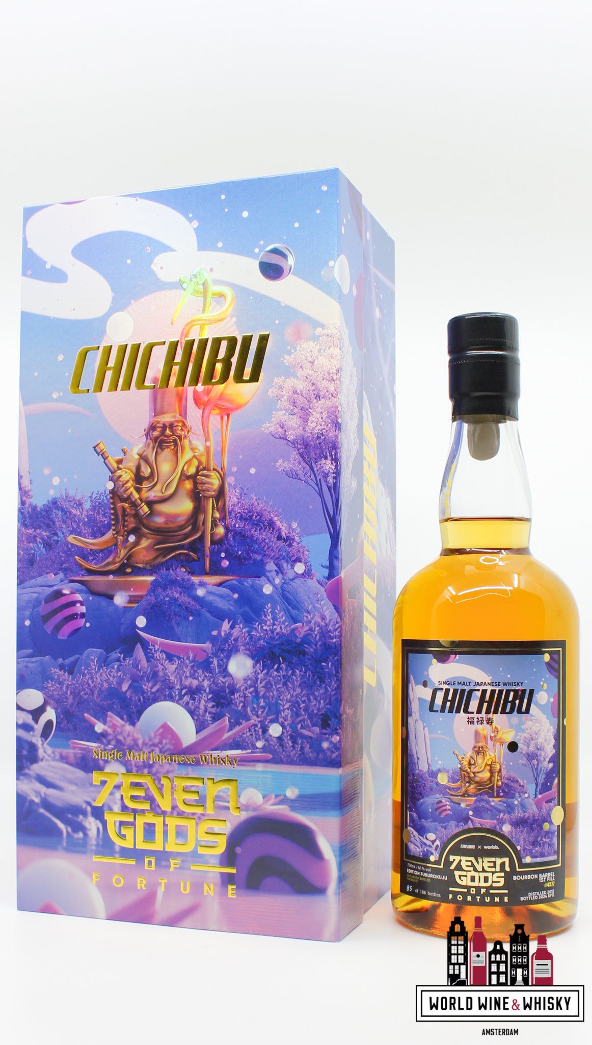 Chichibu 8 Years Old 2015 2024 - Cask 4577 - 7EVEN Gods of Fortune Edition 5 61% (1 of 188) - WORLD WINE WHISKY 