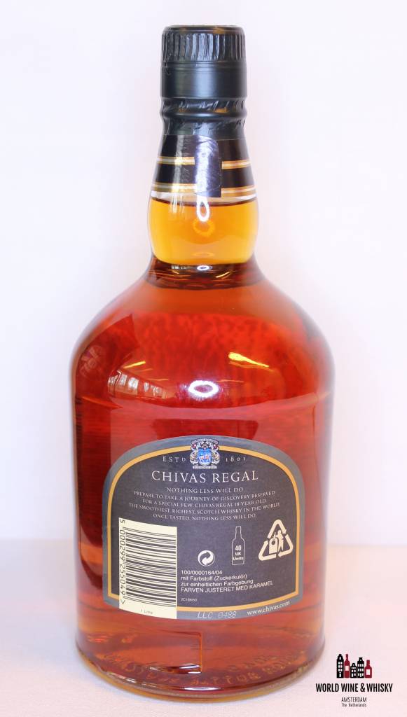 Chivas Regal 18 Years Old 40% (1 Litre) - WORLD WINE WHISKY 