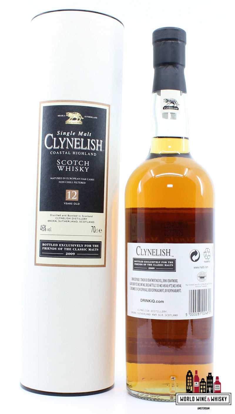 Clynelish 12 Years Old 2009 46% (Exclusively bottled for the Friends of the Classic Malts) - WORLD WINE WHISKY 