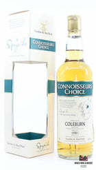 Coleburn 29 Years Old 1981 2010  Gordon & MacPhail -  Connoisseurs Choice 43% (Closed Distillery) - WORLD WINE WHISKY 