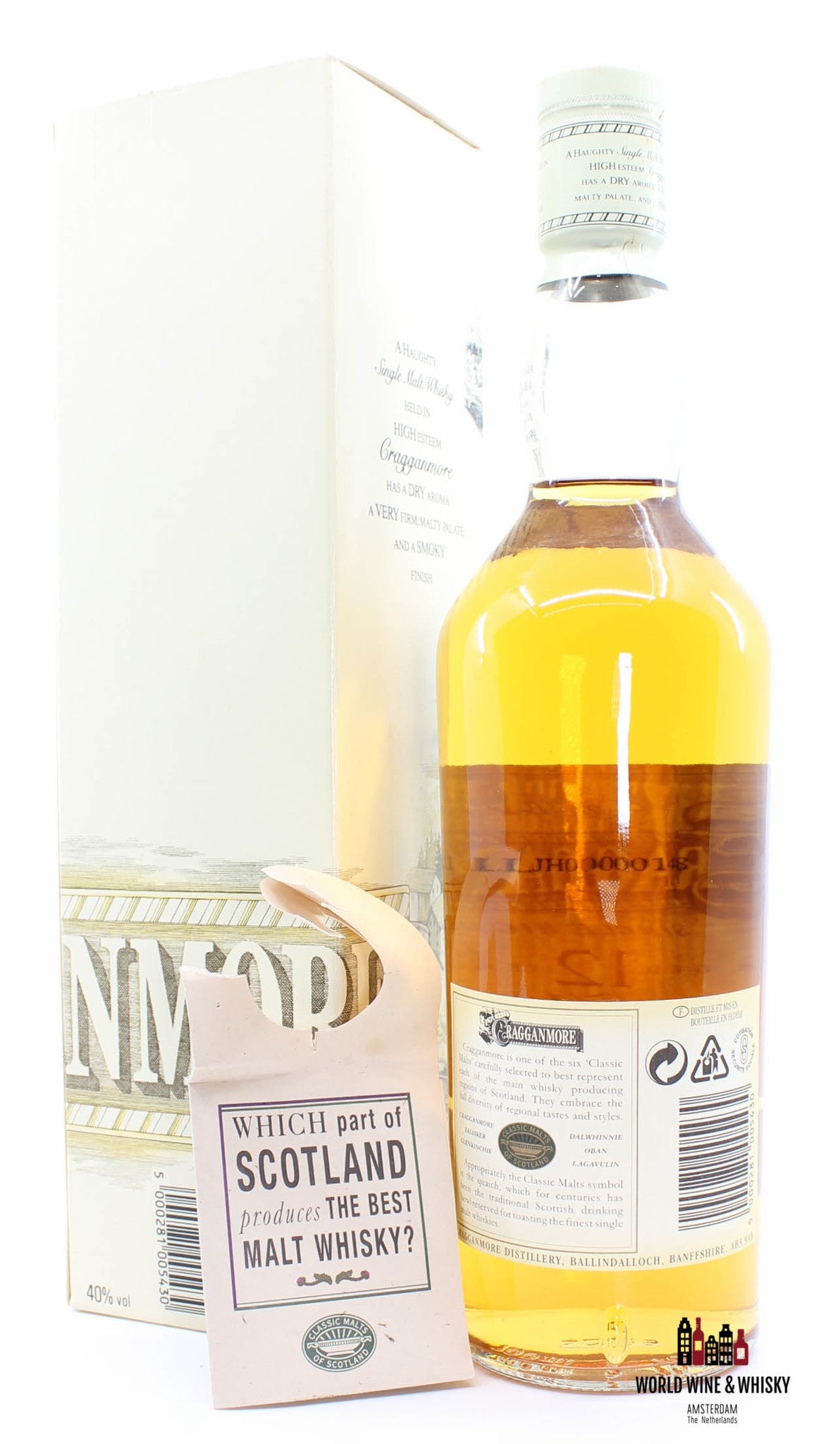 Cragganmore Ballindalloch 12 Years Old - Classic Malts 40% 700ml - WORLD WINE WHISKY 