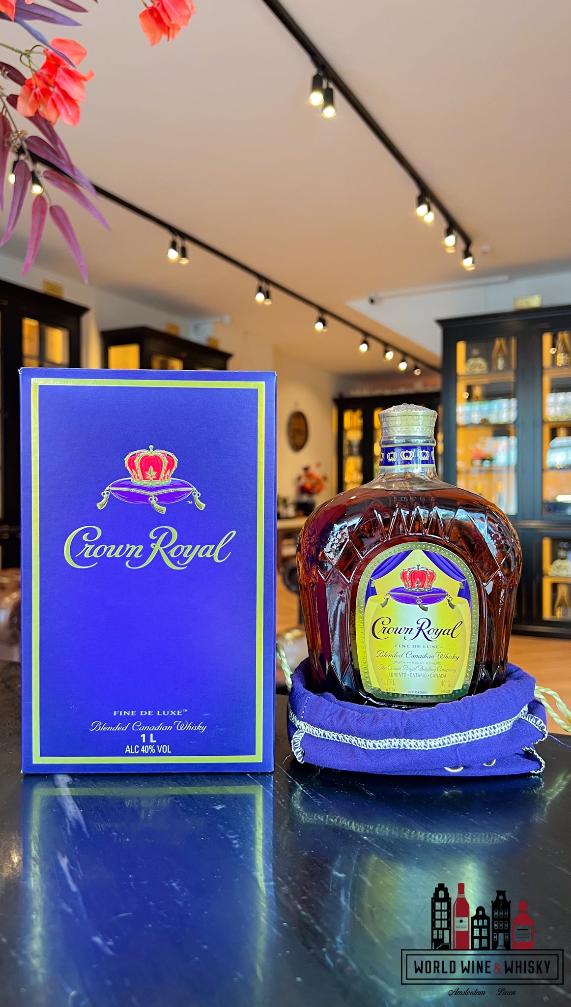 Crown Royal - Fine de Luxe 40% (1 liter) - WORLD WINE WHISKY 