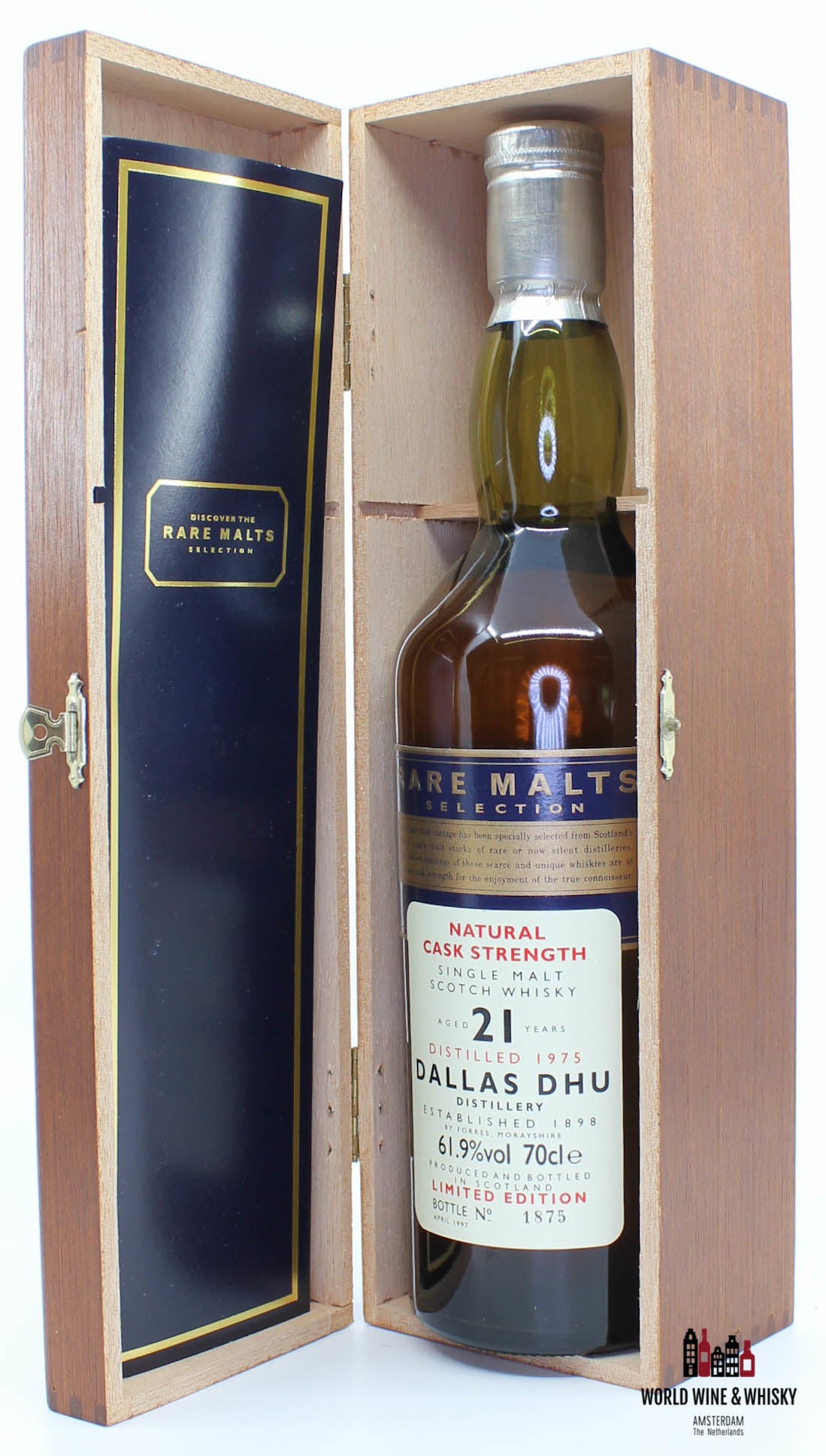 Dallas Dhu 21 Years Old 1975 1997 Rare Malts Selection 61.9% (in wooden box) - WORLD WINE WHISKY 