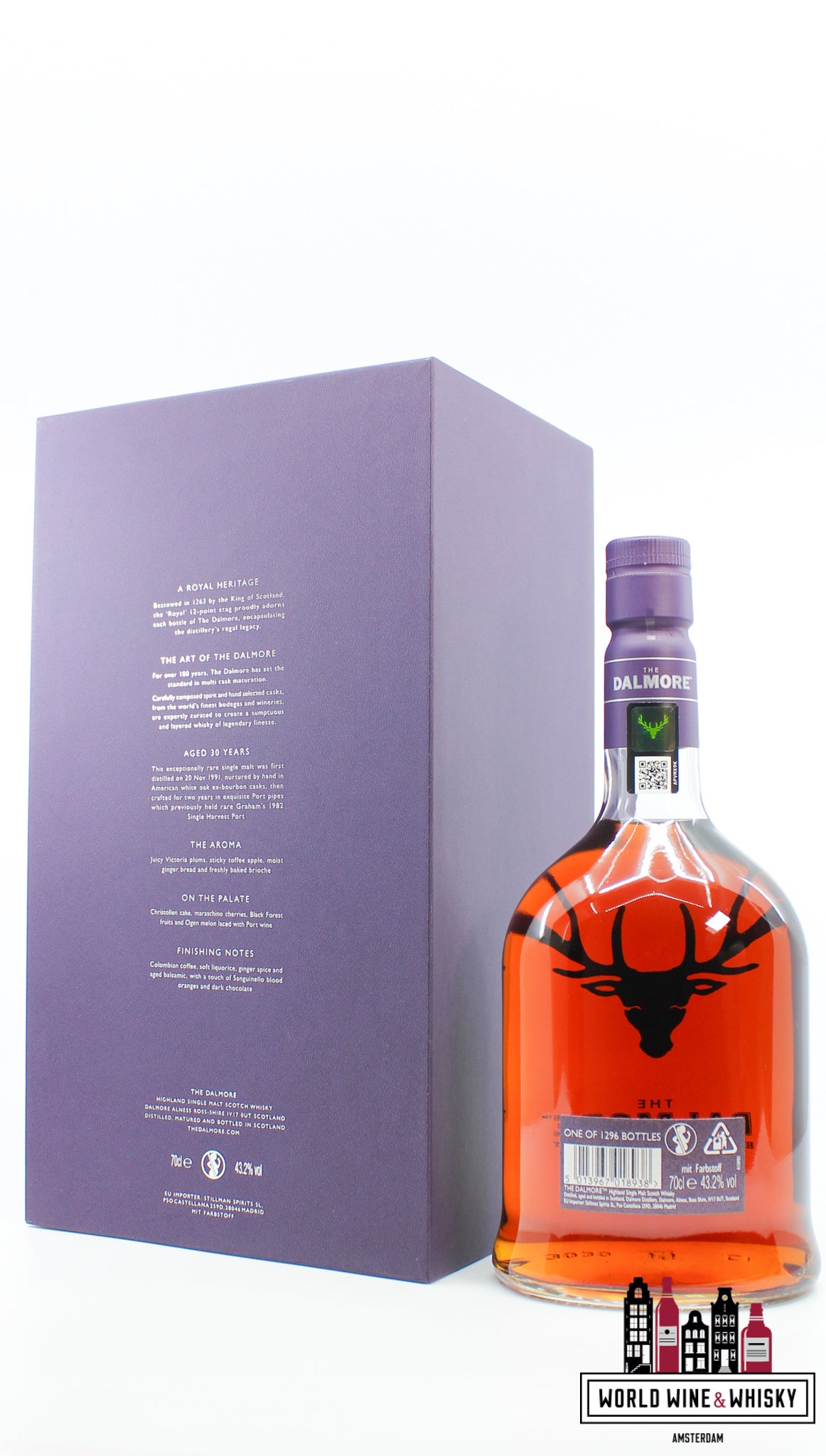 Dalmore 30 Years Old 1991 2022 Edition 43.2% (1 of 1296) - WORLD WINE WHISKY 