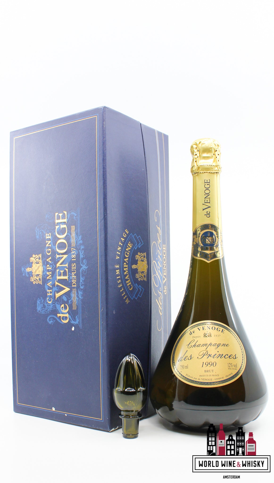 De Venoge 1990 - Champagne (Brut) des Princes Millesime Vintage - WORLD WINE WHISKY 