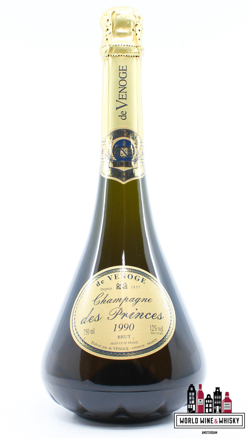 De Venoge 1990 - Champagne (Brut) des Princes Millesime Vintage - WORLD WINE WHISKY 
