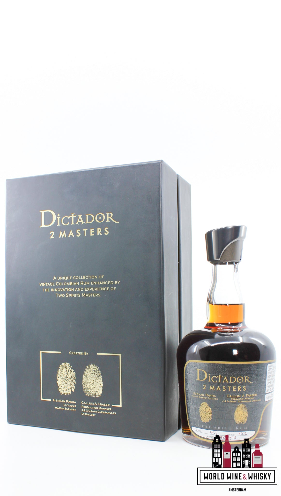 Dictador 2 Masters 45 Years Old 1972 - Batch 72-232 45% (1 of 378) - WORLD WINE WHISKY 