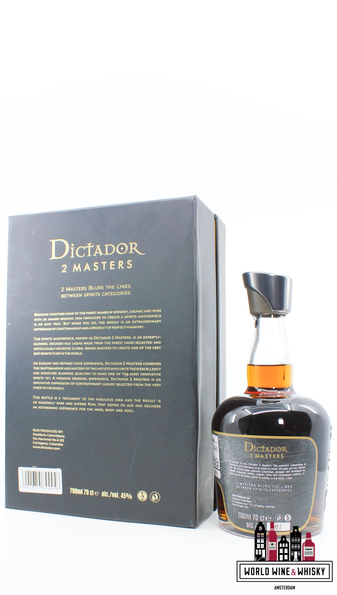 Dictador 2 Masters 45 Years Old 1972 - Batch 72-232 45% (1 of 378) - WORLD WINE WHISKY 