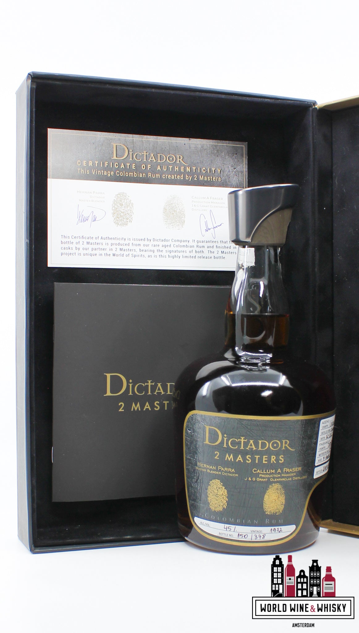 Dictador 2 Masters 45 Years Old 1972 - Batch 72-232 45% (1 of 378) - WORLD WINE WHISKY 