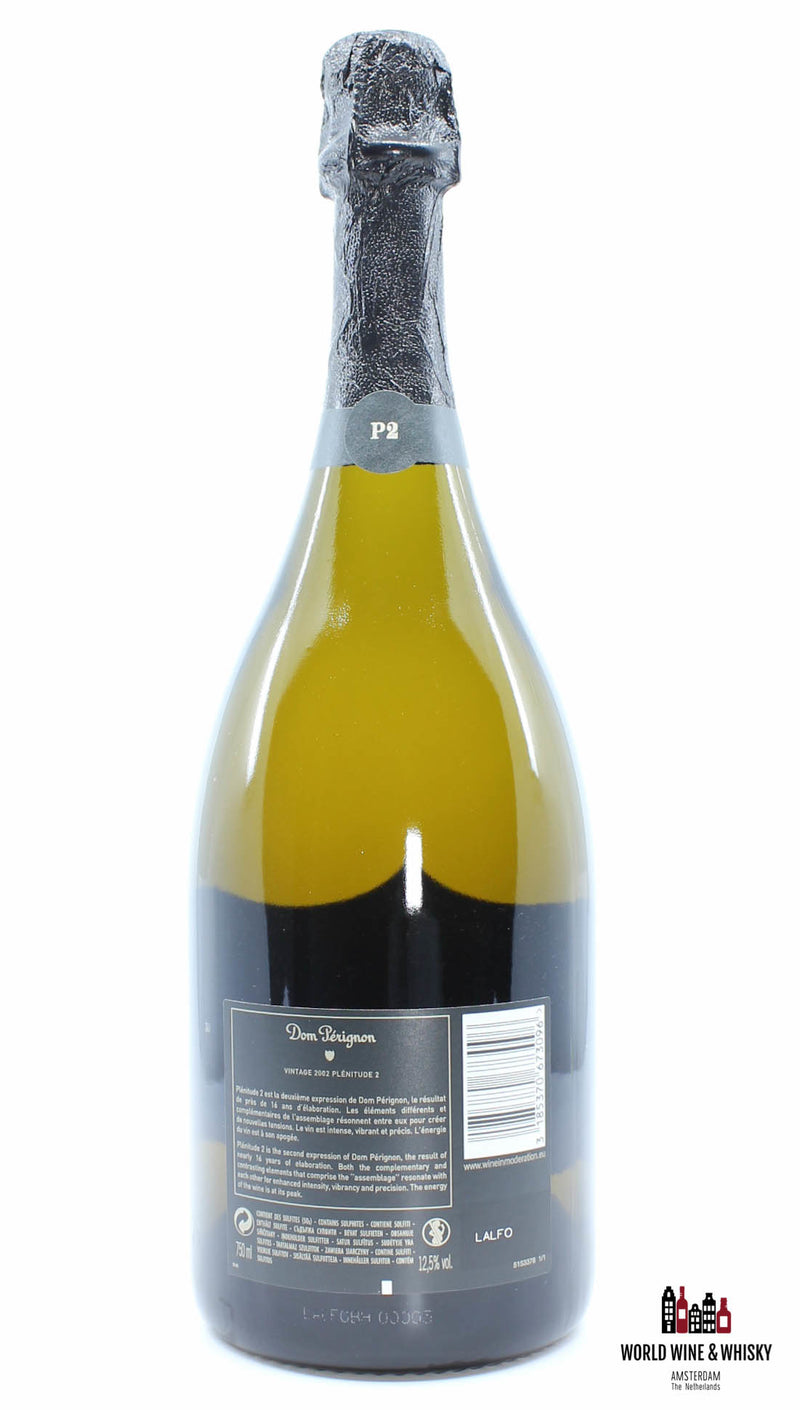 Dom Perignon 2002 Vintage P2 Plénitude 2 - Champagne Brut - WORLD WINE WHISKY 