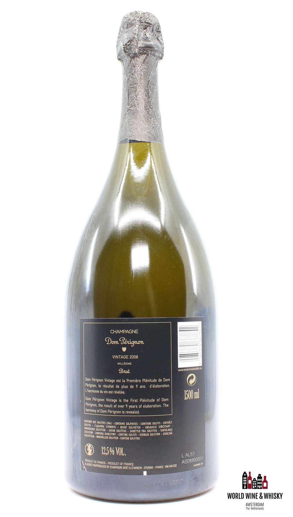 Dom Perignon 2008 Vintage Luminous - Champagne Brut Magnum (1,5 liter) - WORLD WINE WHISKY 