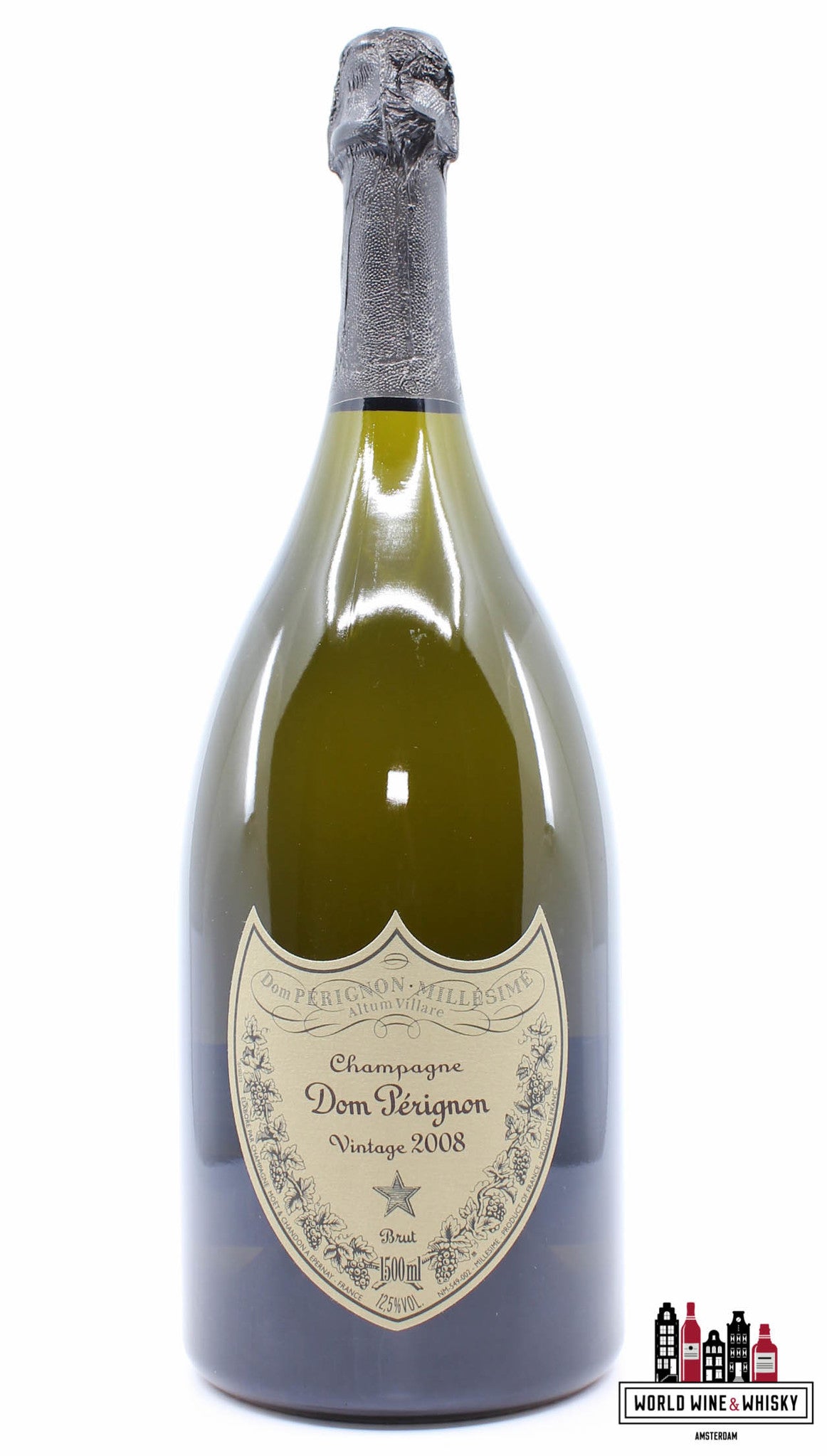 Dom Perignon 2008 Vintage Magnum - Champagne Brut (1,5 liter) - WORLD WINE WHISKY 