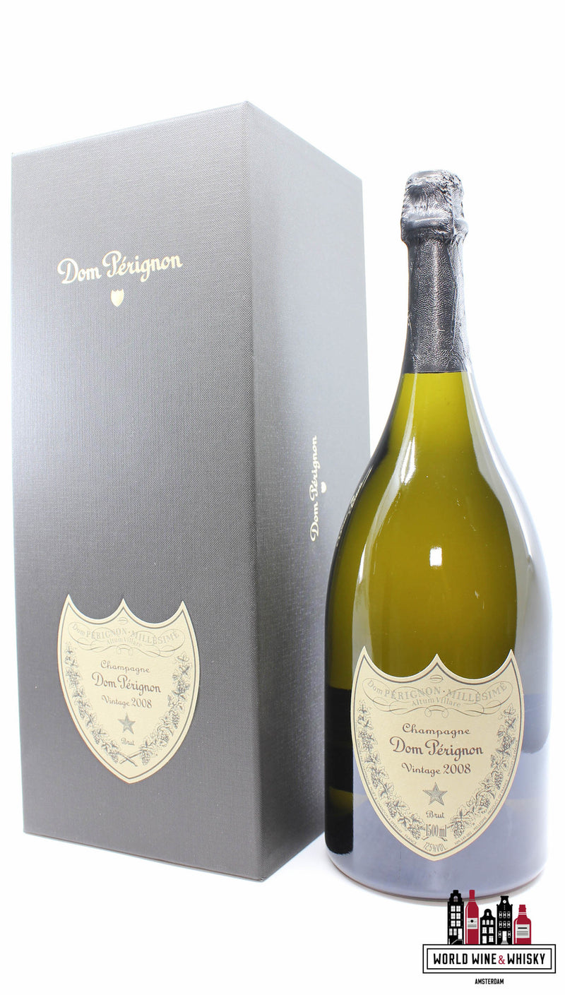 Dom Perignon 2008 Vintage Magnum - Champagne Brut 1,5 liter - (in luxury giftbox) - WORLD WINE WHISKY 