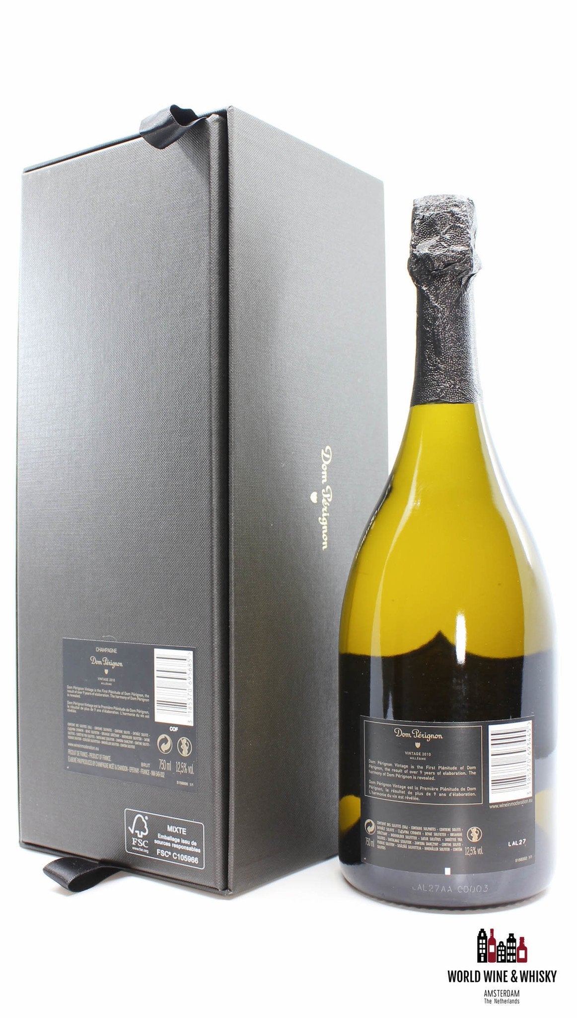 Dom Perignon 2010 Vintage - Champagne Brut (in luxury giftbox) - WORLD WINE WHISKY 