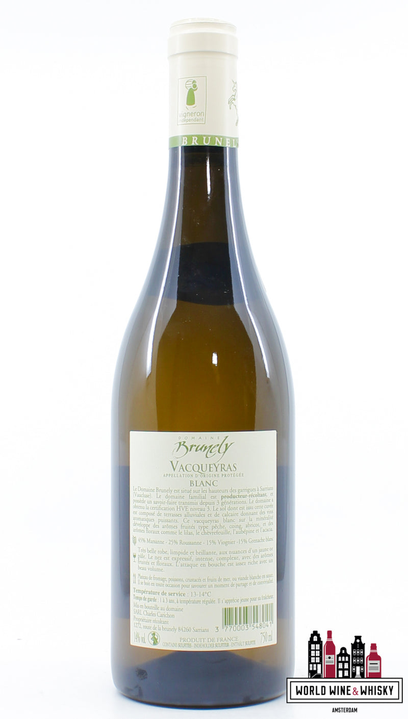 Domaine-Brunely Vacqueyras Blanc 2022 - WORLD WINE WHISKY 