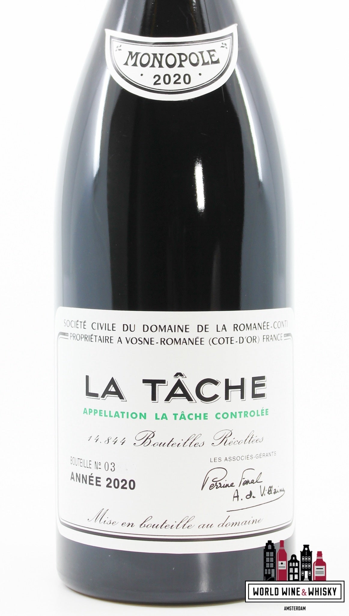 Domaine de la Romanée-Conti (DRC) - La Tâche 2020 - WORLD WINE WHISKY 