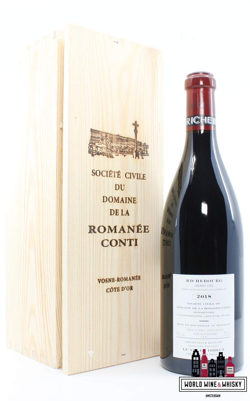 Domaine de la Romanée-Conti (DRC) - Richebourg 2018 (in OWC) - WORLD WINE WHISKY 