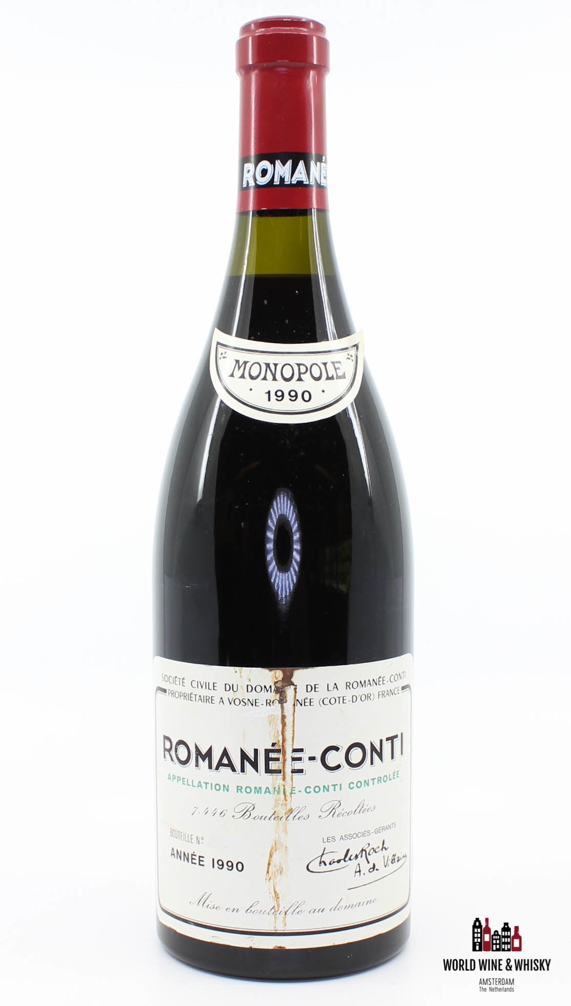 Domaine de la Romanée Conti (DRC) - Romanée-Conti 1990 - Inspected by Chai Consultant/WineFraud - WORLD WINE WHISKY 