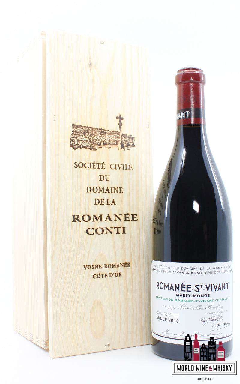 Domaine de la Romanée-Conti (DRC) - Romanée-St-Vivant 2018 (in OWC) - WORLD WINE WHISKY 