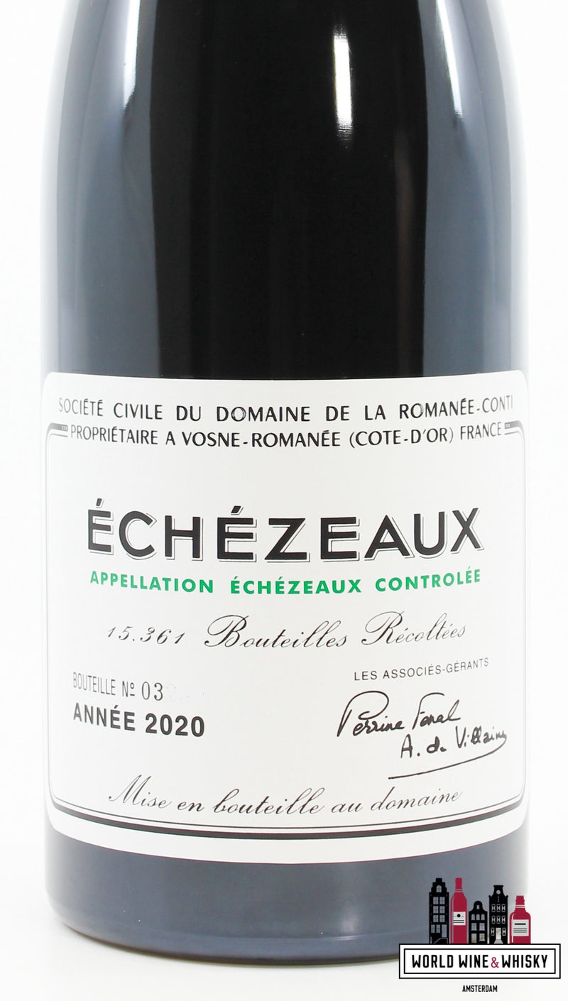Domaine de la Romanée-Conti (DRC) - Échézeaux 2020 - WORLD WINE WHISKY 