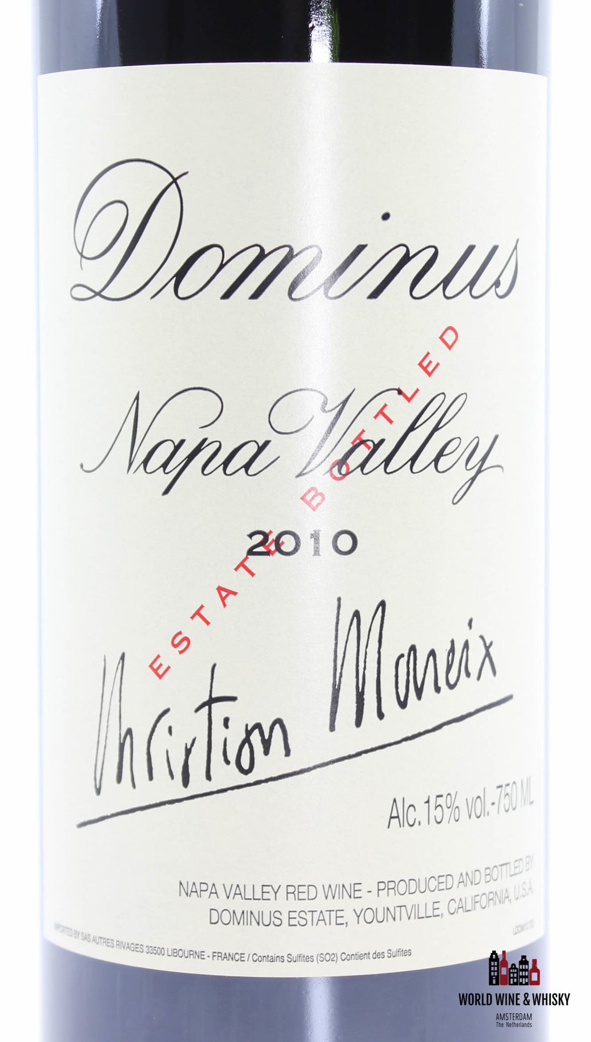 Dominus Estate 2010 - Napa Valley - Christian Moueix - 100 Parker Points - WORLD WINE WHISKY 