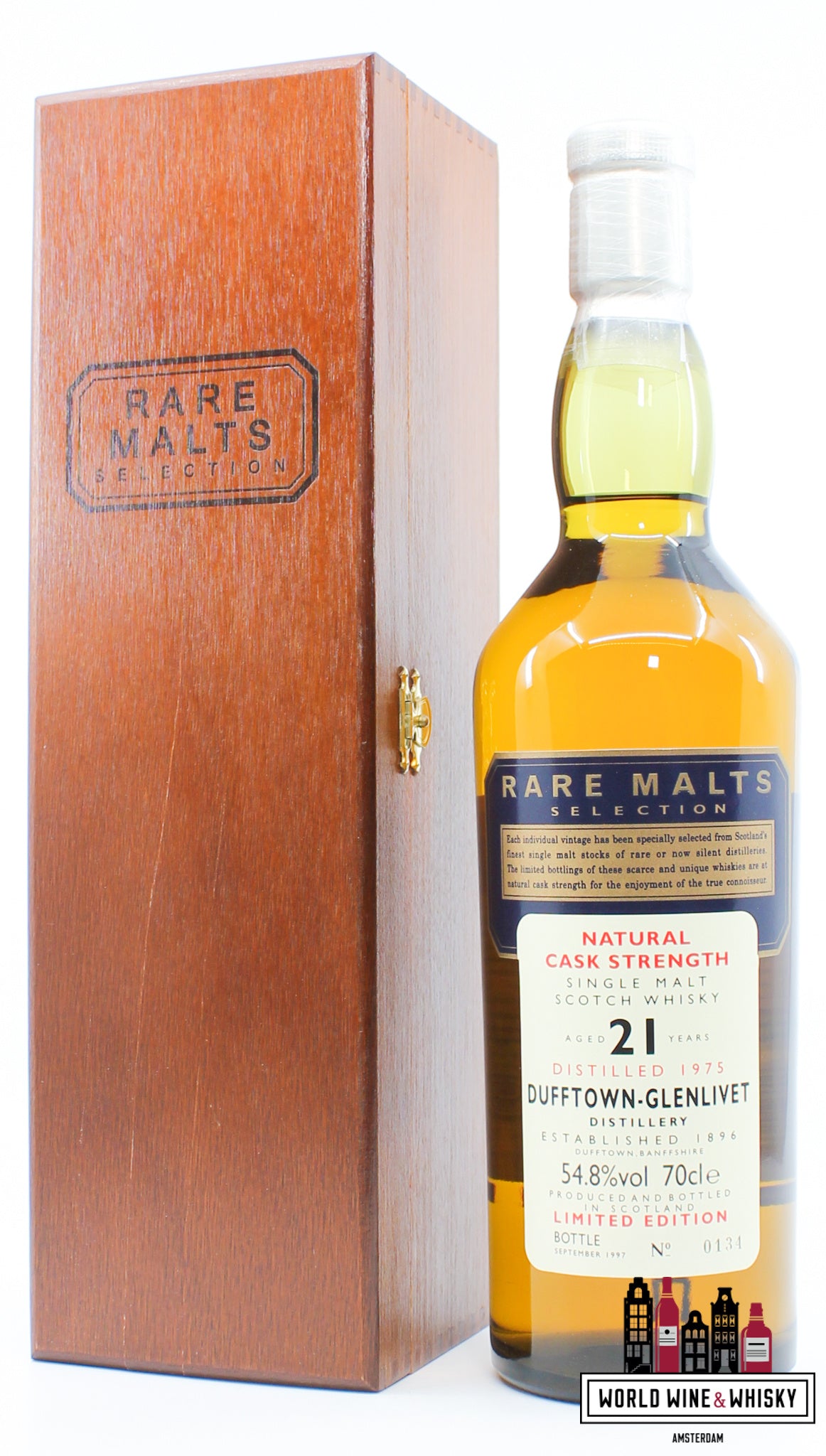 Dufftown-Glenlivet 21 Years Old 1975 1997 - Rare Malts Selection 54.8% - WORLD WINE WHISKY 