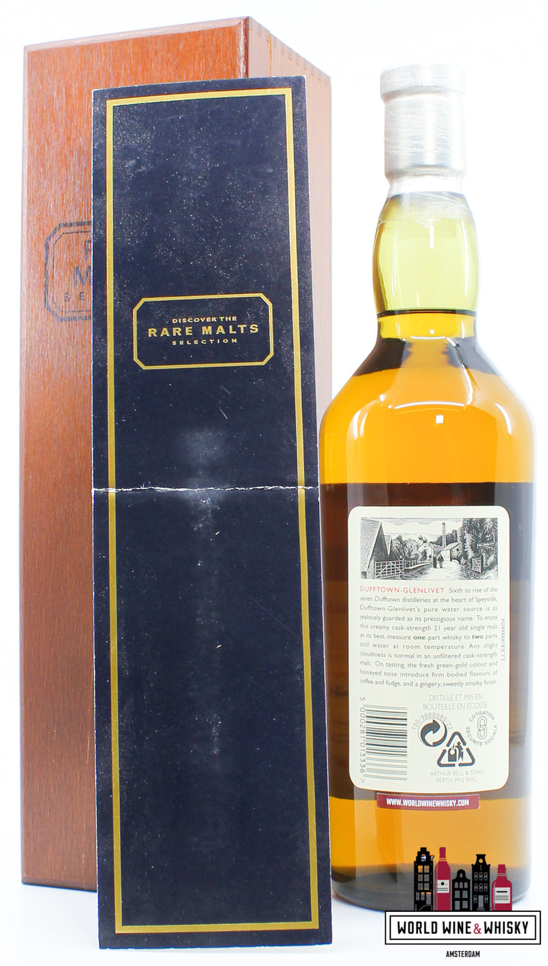 Dufftown-Glenlivet 21 Years Old 1975 1997 - Rare Malts Selection 54.8% - WORLD WINE WHISKY 