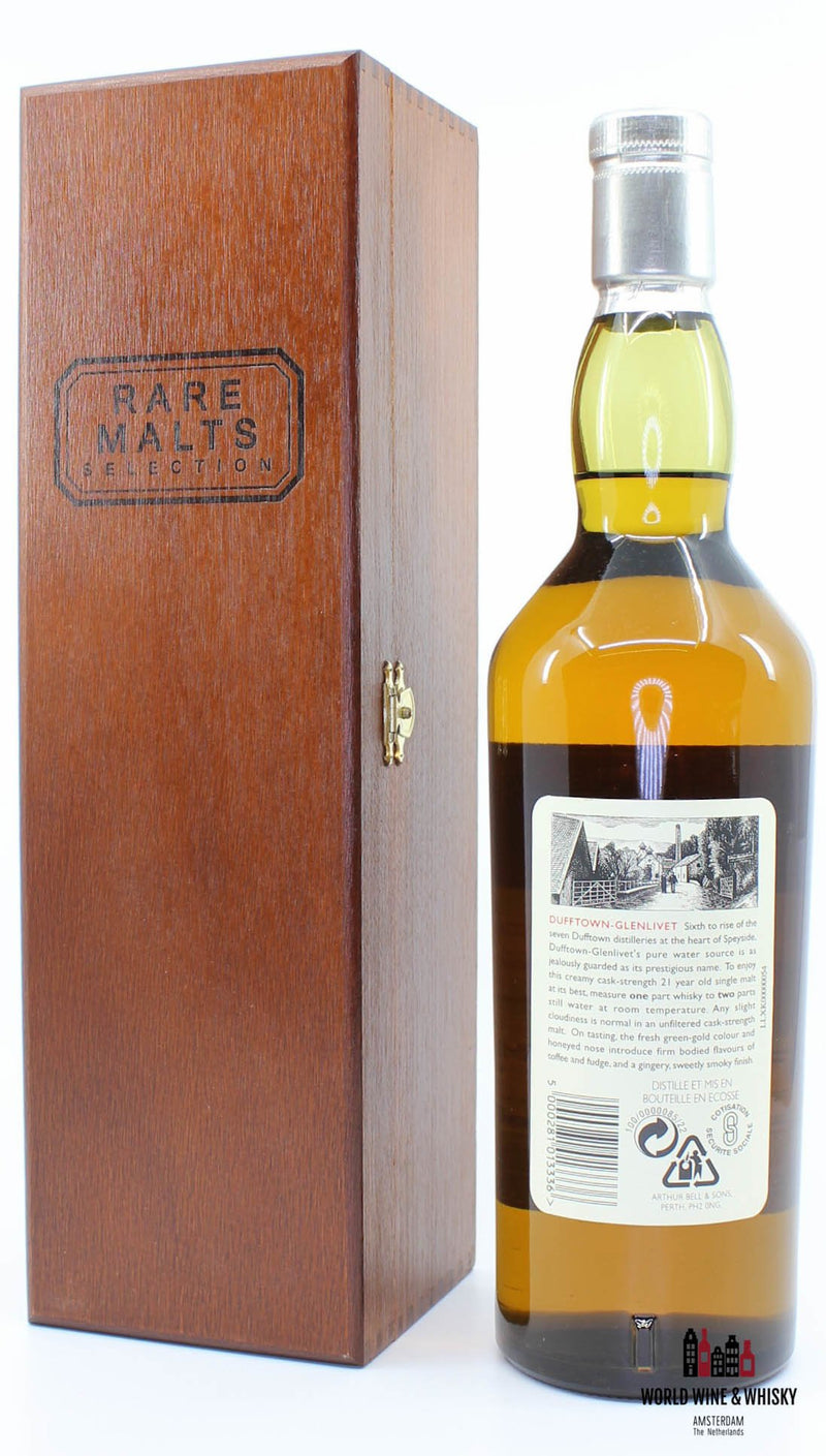 Dufftown-Glenlivet 21 Years Old 1975 1997 Rare Malts Selection 54.8% (in wooden box) - WORLD WINE WHISKY 
