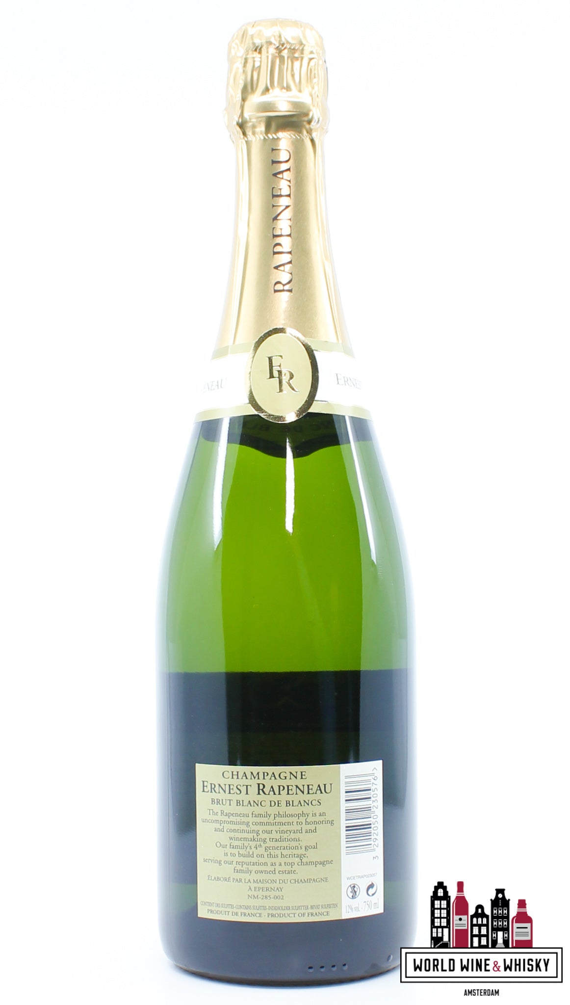 Ernest Rapeneau - Blanc de Blancs - Champagne Brut 12% - WORLD WINE WHISKY 