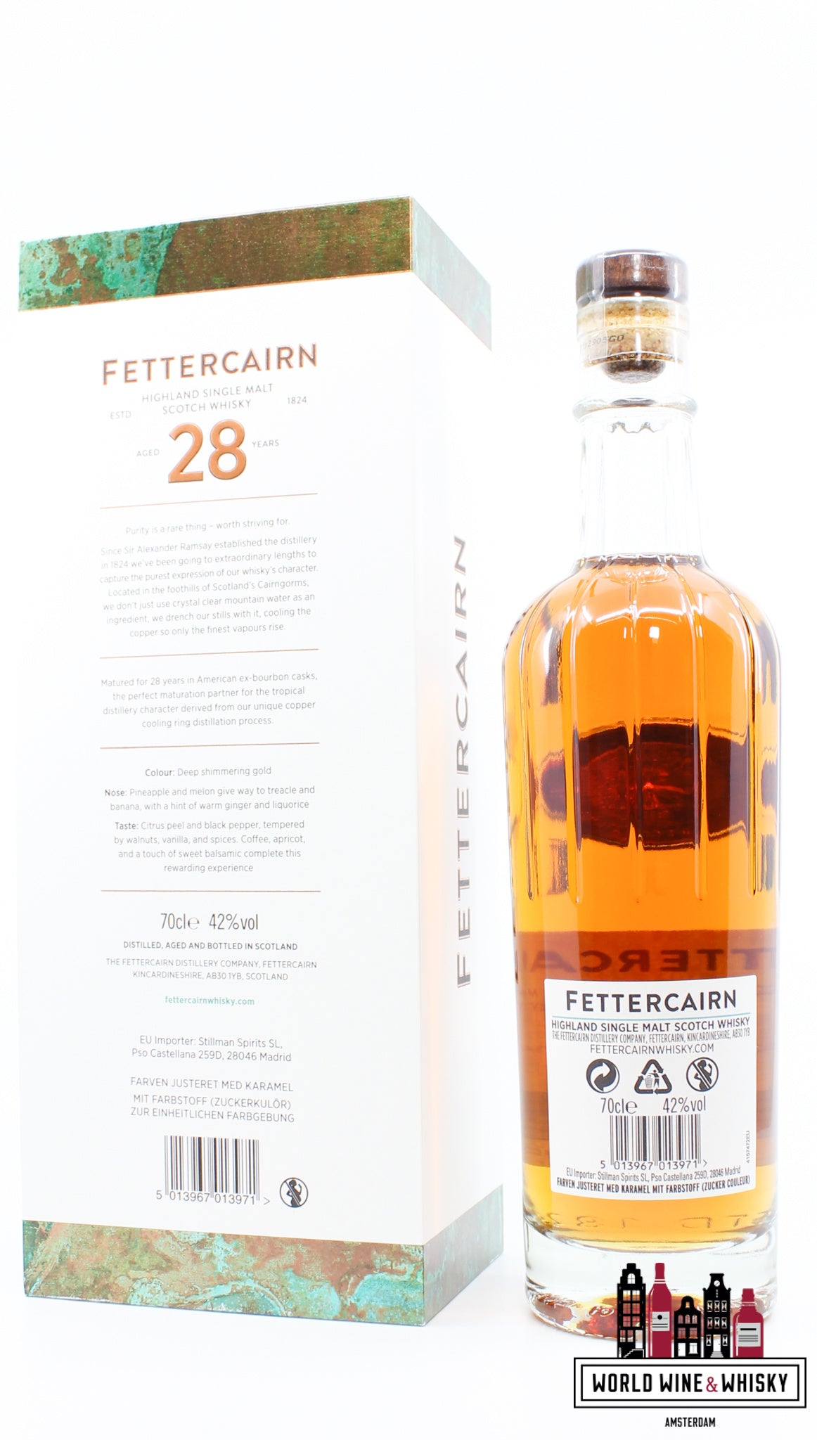 Fettercairn 28 Years Old 2018 - Highland Single Malt Scotch Whisky 42% - WORLD WINE WHISKY 