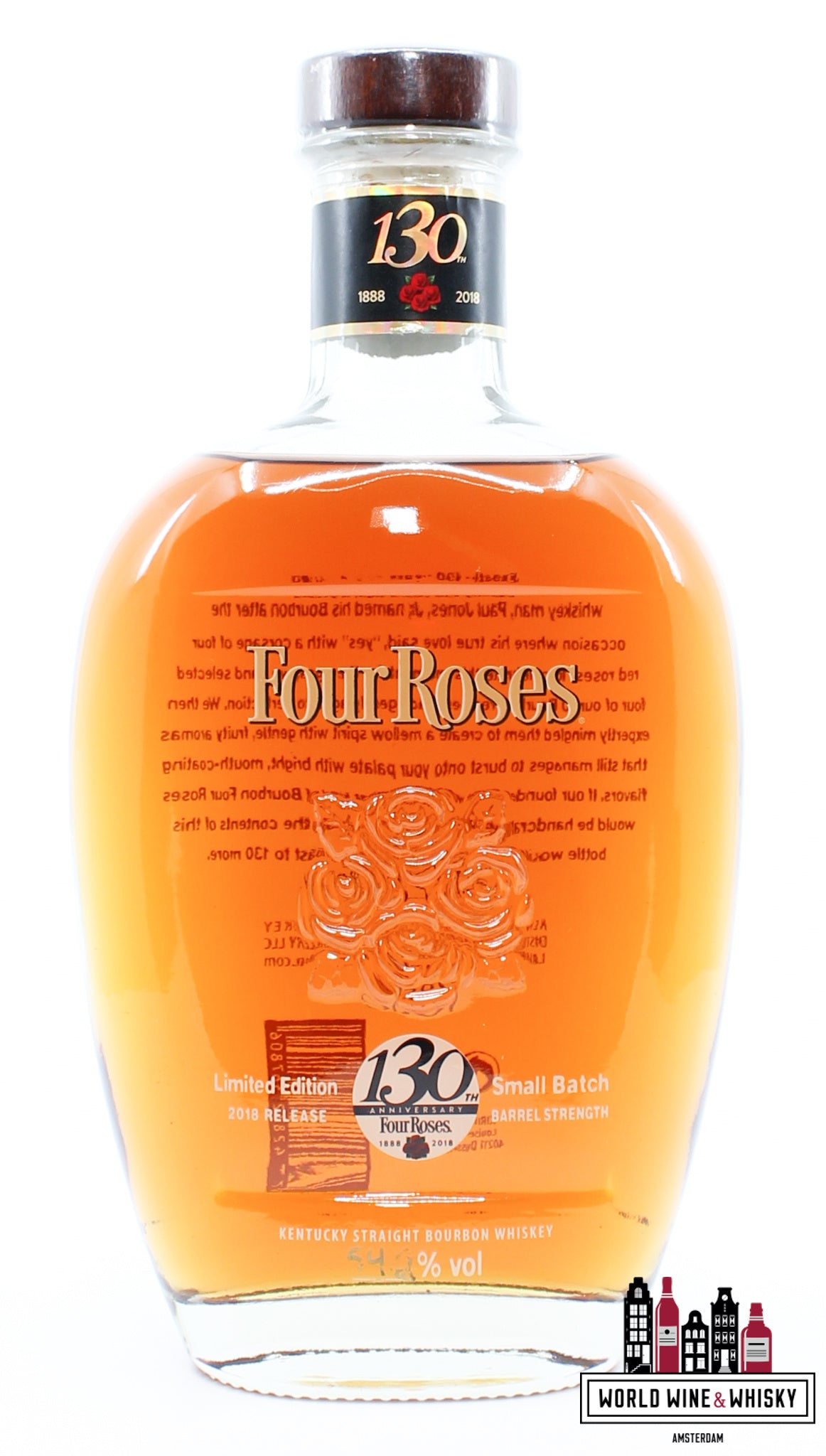 Four Roses 2018 - 130th Anniversary (1888-2018) - Small Batch - Barrel Strength Whiskey 54.2% (1 of 3804) - WORLD WINE WHISKY 