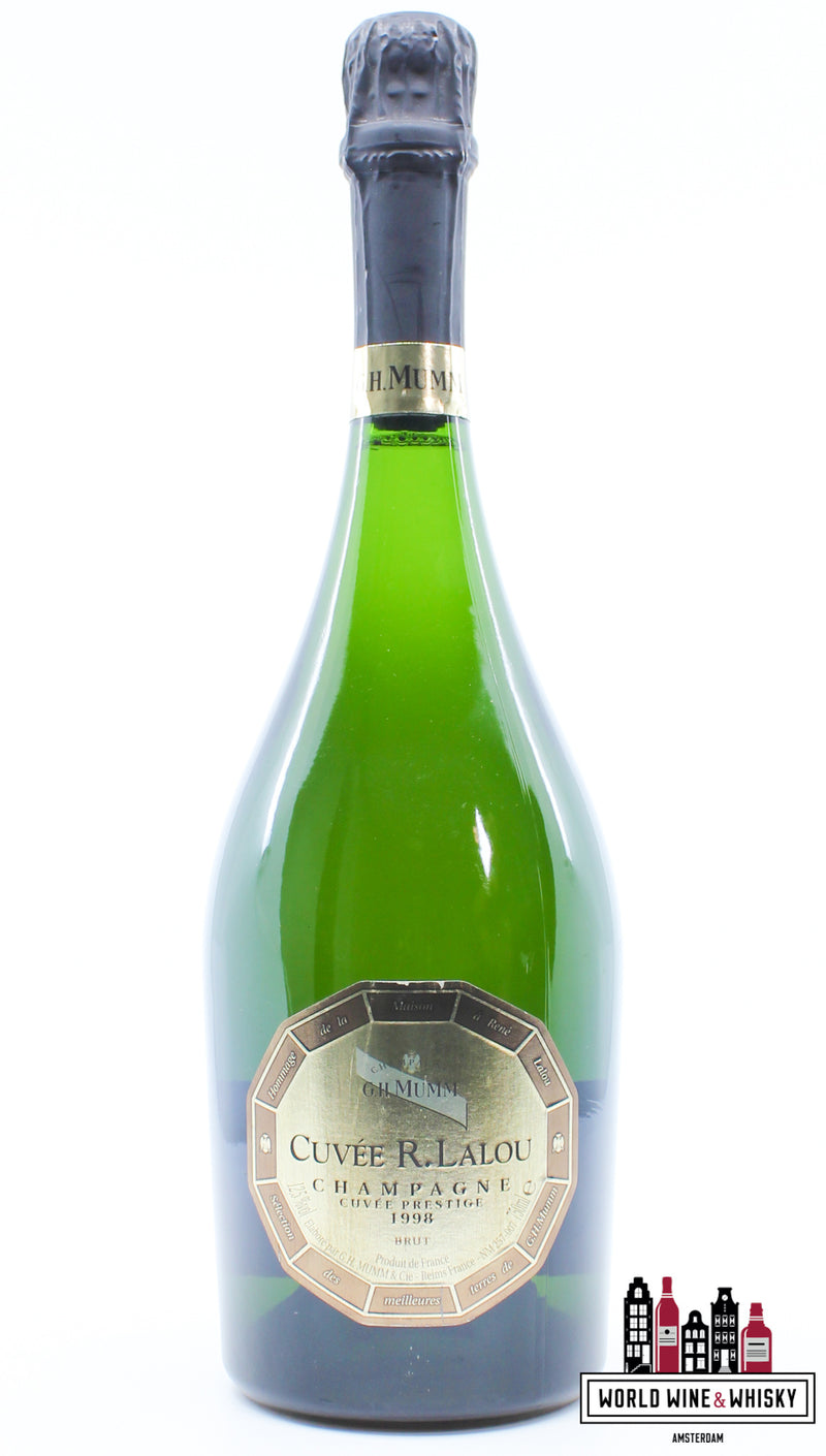 G.H. Mumm 1998 - Cuvée R. Lalou - Champagne Cuvée Prestige Brut - WORLD WINE WHISKY 