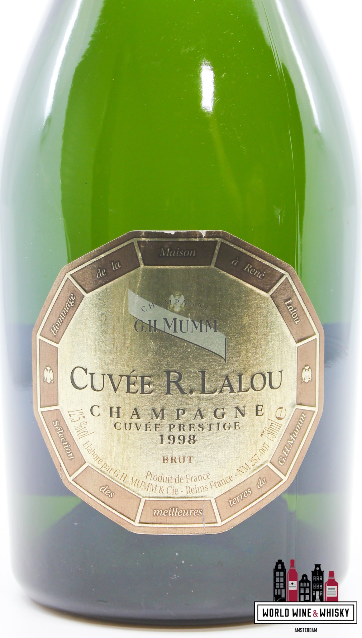 G.H. Mumm 1998 - Cuvée R. Lalou - Champagne Cuvée Prestige Brut - WORLD WINE WHISKY 
