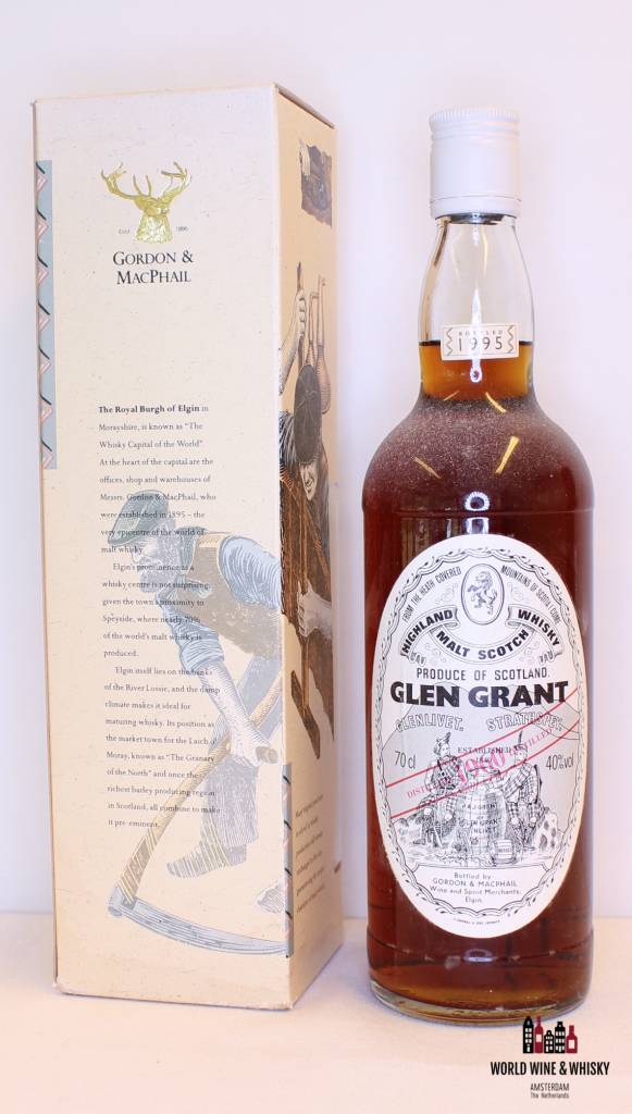 Glen Grant 35 Years Old 1960 1995 Licensed Bottling - Gordon & MacPhail 40% - WORLD WINE WHISKY 
