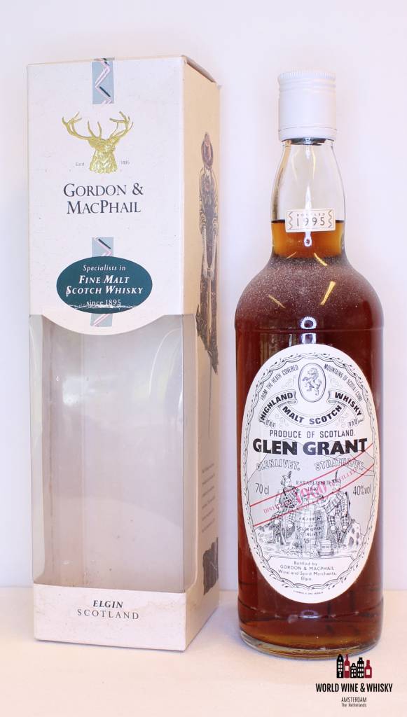 Glen Grant 35 Years Old 1960 1995 Licensed Bottling - Gordon & MacPhail 40% - WORLD WINE WHISKY 