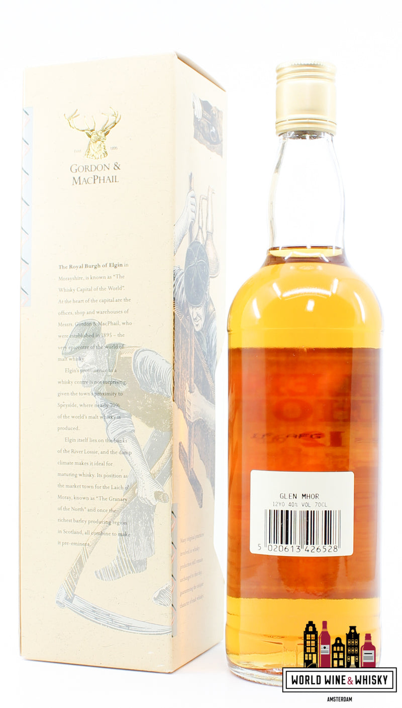 Glen Mhor 12 Years Old 1996 - Rare Old Highland Malt - Gordon & MacPhail 40% - WORLD WINE WHISKY 