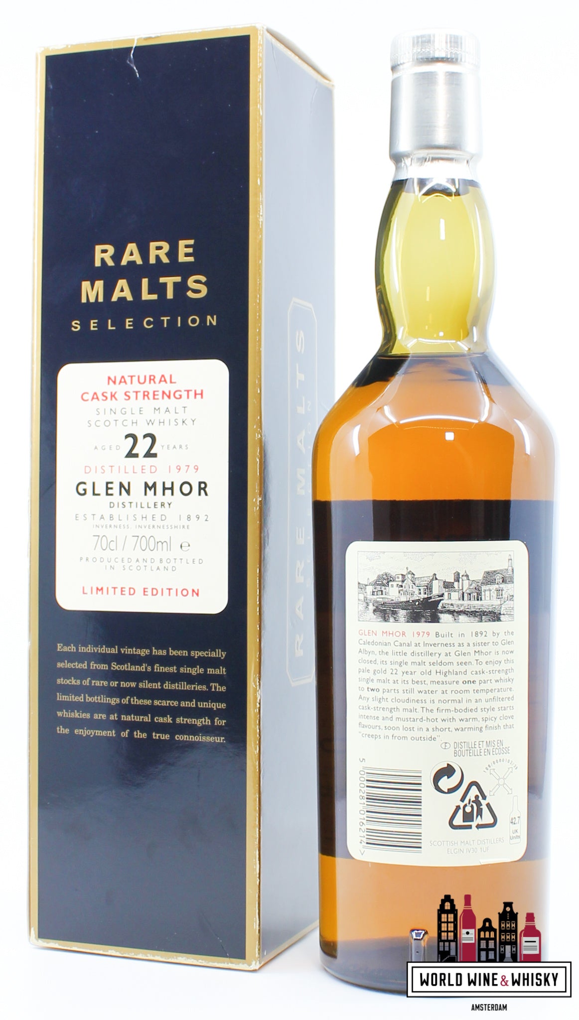 Glen Mhor 22 Years Old 1979 2001 Rare Malts Selection 61.0% (closed distillery) - WORLD WINE WHISKY 
