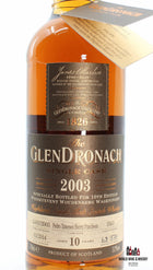 Glendronach 10 Years Old 2003 2014 Single Cask - Cask 3563 - 10th Edition Whiskyevent Woudenberg Wageningen 53.9% (1 of 571) - WORLD WINE WHISKY 