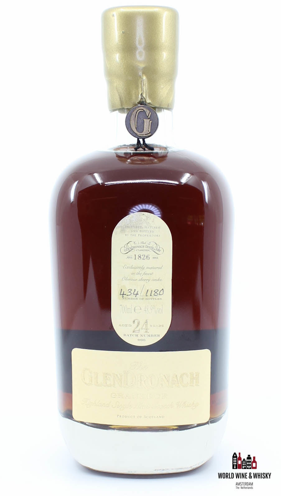 Glendronach 24 Years Old 1990 2014 Grandeur Batch 006 48.9% - WORLD WINE WHISKY 