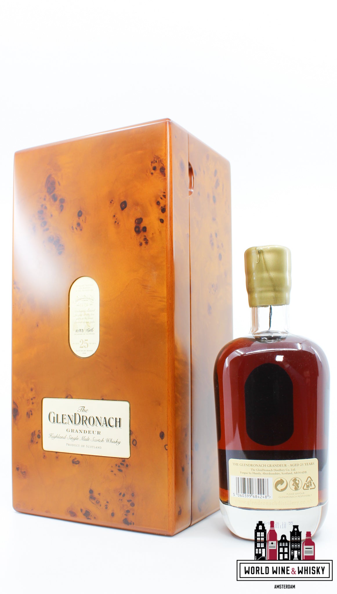 Glendronach 25 Years Old 2016 - Grandeur - Batch 008 50.3% (1 of 1505) - WORLD WINE WHISKY 