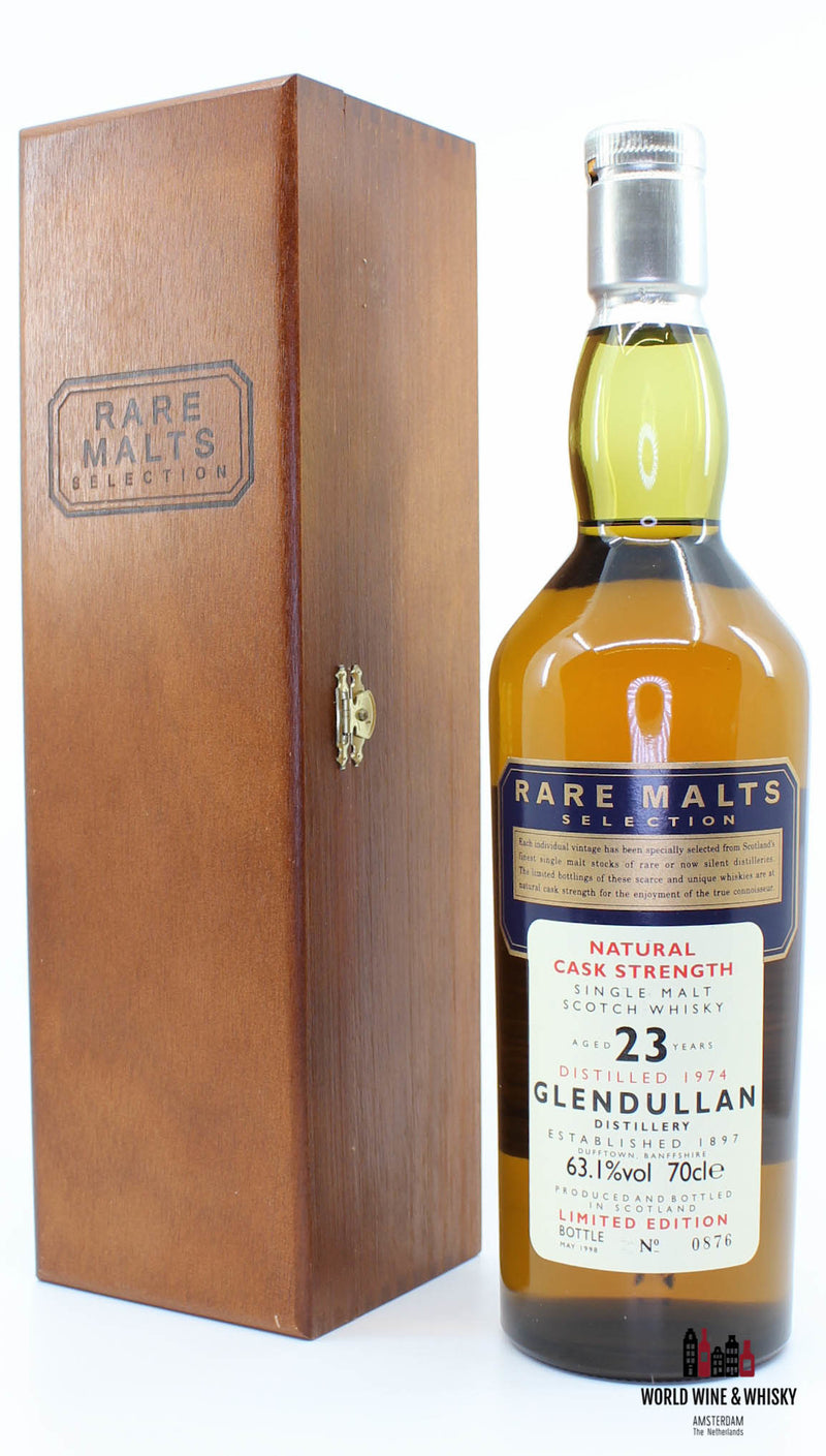 Glendullan 23 Years Old 1974 1998 Rare Malts Selection 63.1% (in wooden box) - WORLD WINE WHISKY 