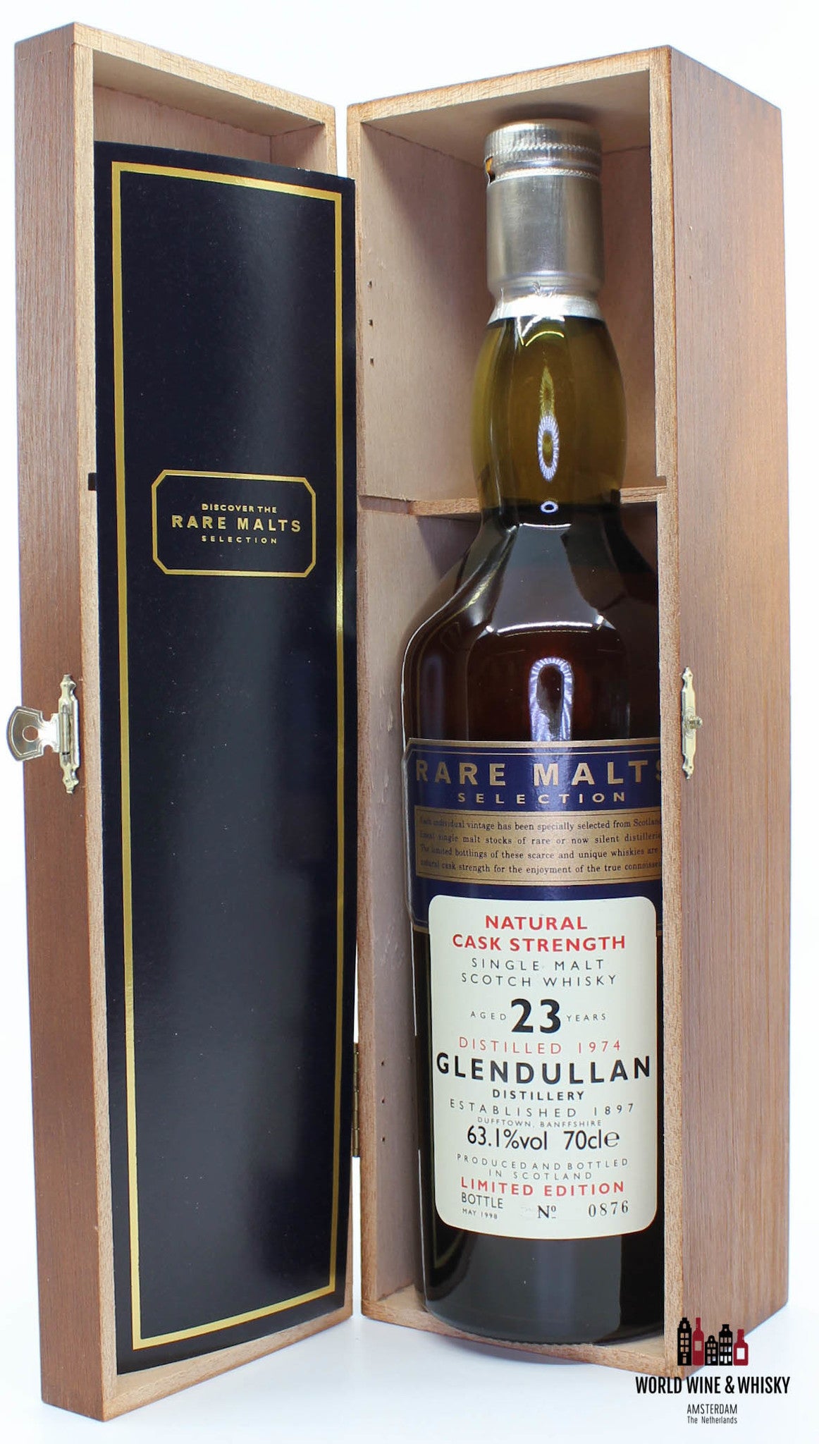 Glendullan 23 Years Old 1974 1998 Rare Malts Selection 63.1% (in wooden box) - WORLD WINE WHISKY 
