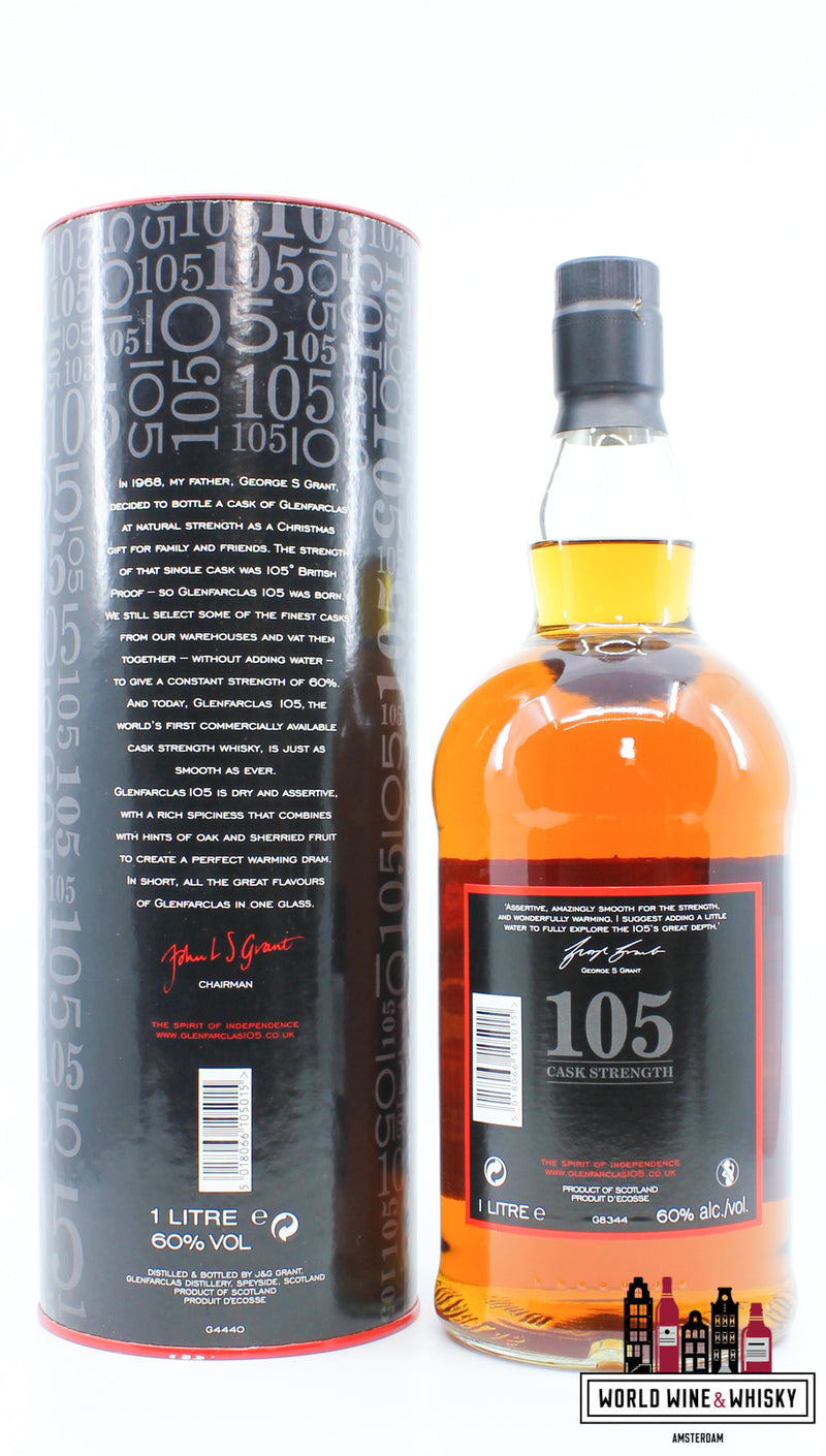 Glenfarclas 105 Cask Strength 60% - 1 liter - WORLD WINE WHISKY 