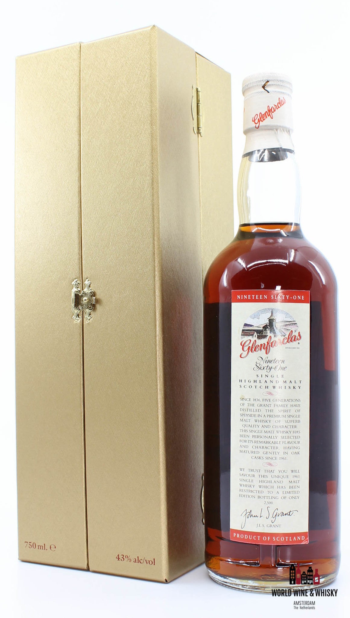 Glenfarclas 1961 (Nineteen Sixty-One Edition) Limited Edition 43% 750 ml - WORLD WINE WHISKY 