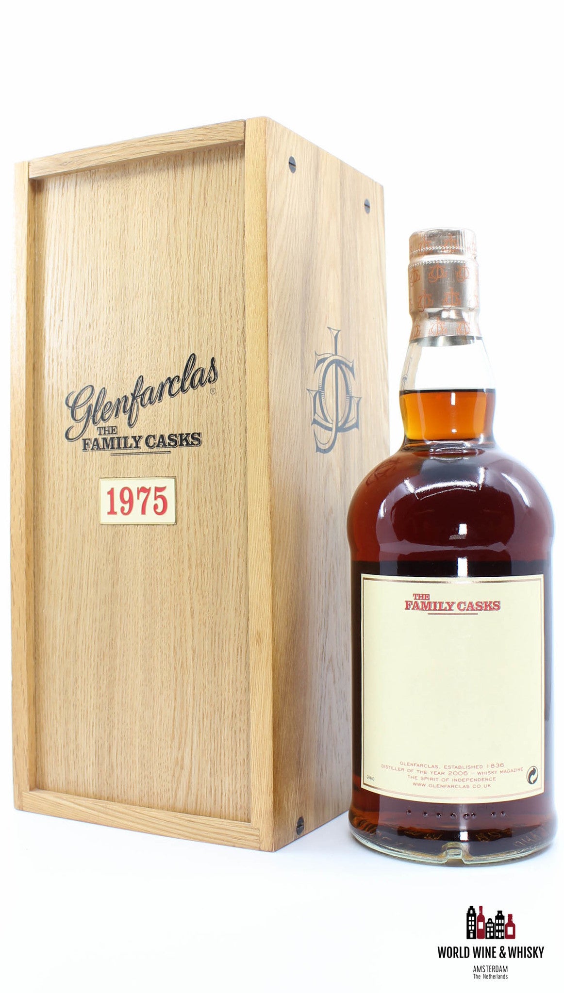 Glenfarclas 31 Years Old 1975 2007  Cask 5038 - The Family Casks 51.4% - WORLD WINE WHISKY 