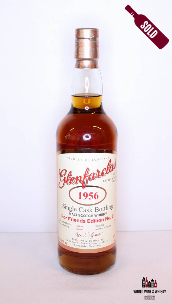 Glenfarclas 50 Years Old 1956 2006 Cask 1779 For Friends Edition No. 2 50% - WORLD WINE WHISKY 